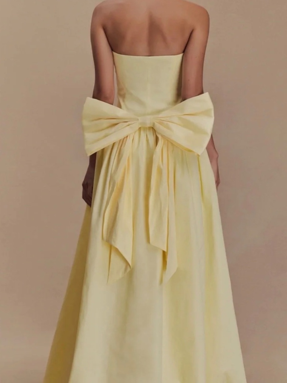 Meshki butter yellow drop waist dress - Picture 3 of 3